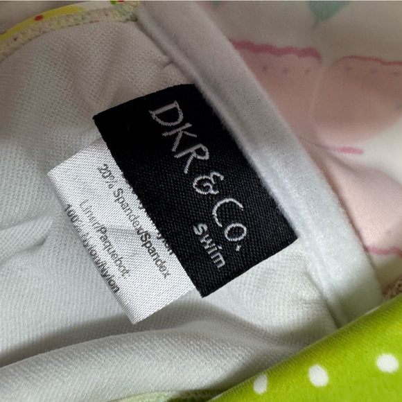 Dkr & co bathing suit 2 piece bikini top and bottom skirt style adjustable top - Picture 5 of 9